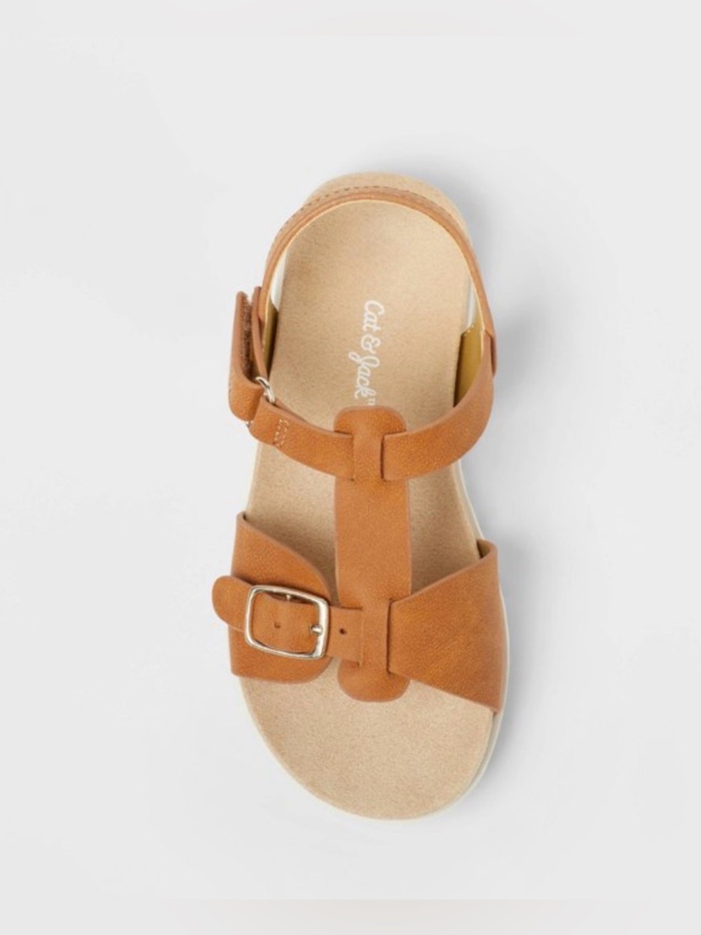 Toddler Sharon Molded Footbed Sandals - Cat & Jack™ Cognac size 11
